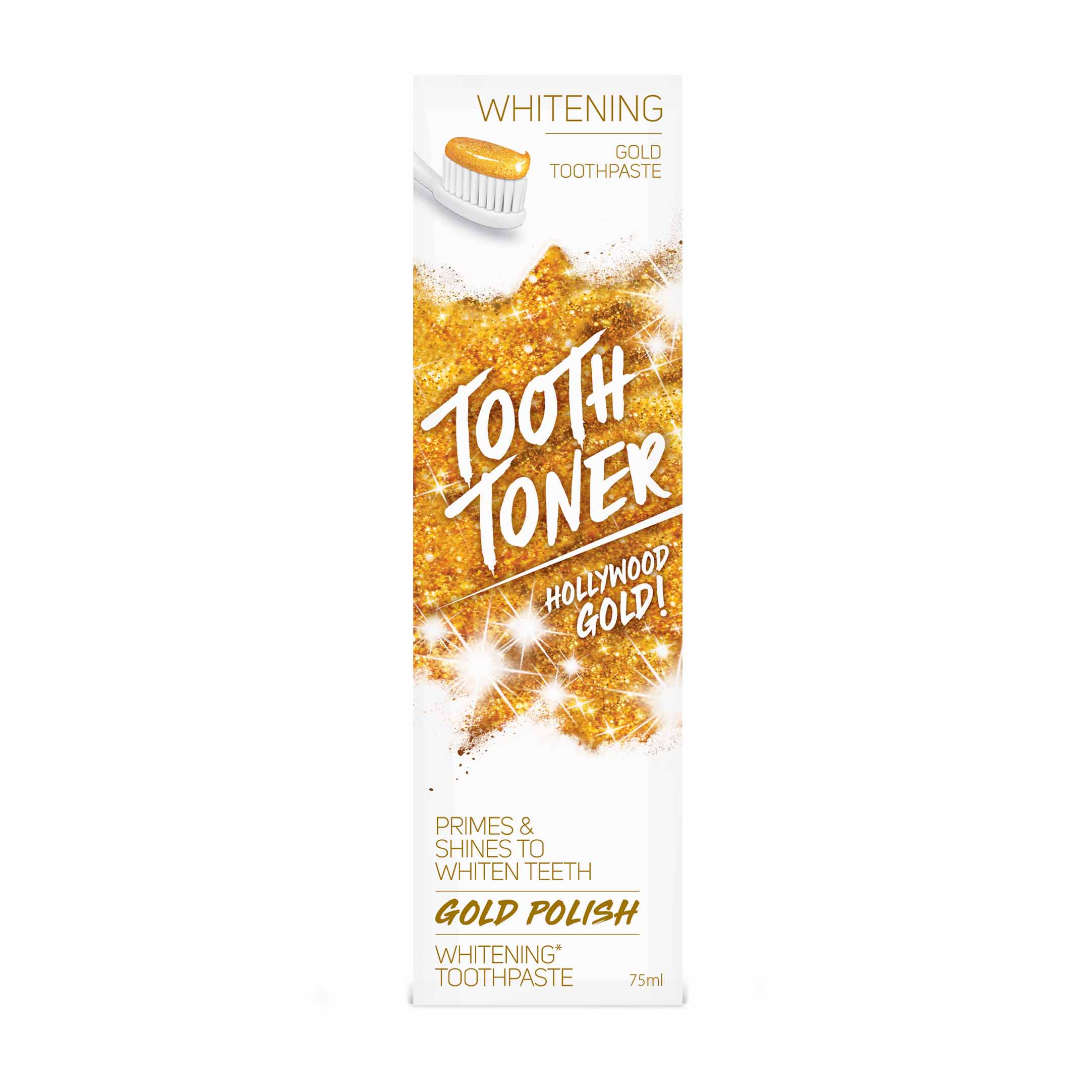 Tooth Toner Gold Polish Toothpaste 75ml Smile Store