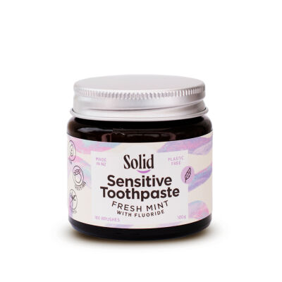 Solid fresh mint with fluoride sensitive toothpaste 100g