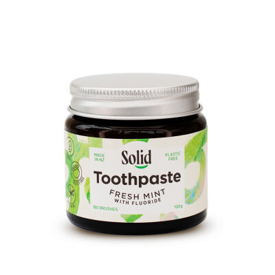 Solid fresh mint with fluoride toothpaste 100g