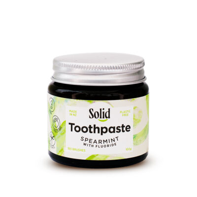 Solid spearmint with fluoride toothpaste 100g