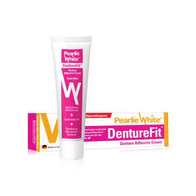 Pearlie White DentureFit - Denture Adhesive Cream 40g