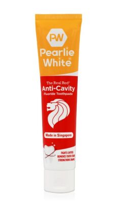 Pearlie White The Real Red Anti-Cavity Fluoride Toothpaste 138g