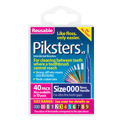 Piksters Interdental Brushes 40 Pack