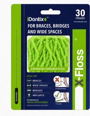 Idontix X-Floss, Green (30 Pack)