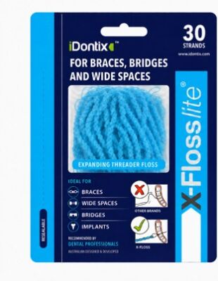 Idontix X-Floss Lite, Blue (30 Pack)