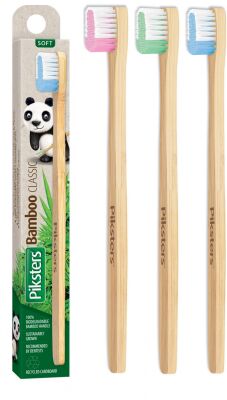 Piksters Bamboo Classic Adult Soft Toothbrush
