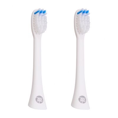 360Pro Sonic Toothbrush Heads White 2Pk