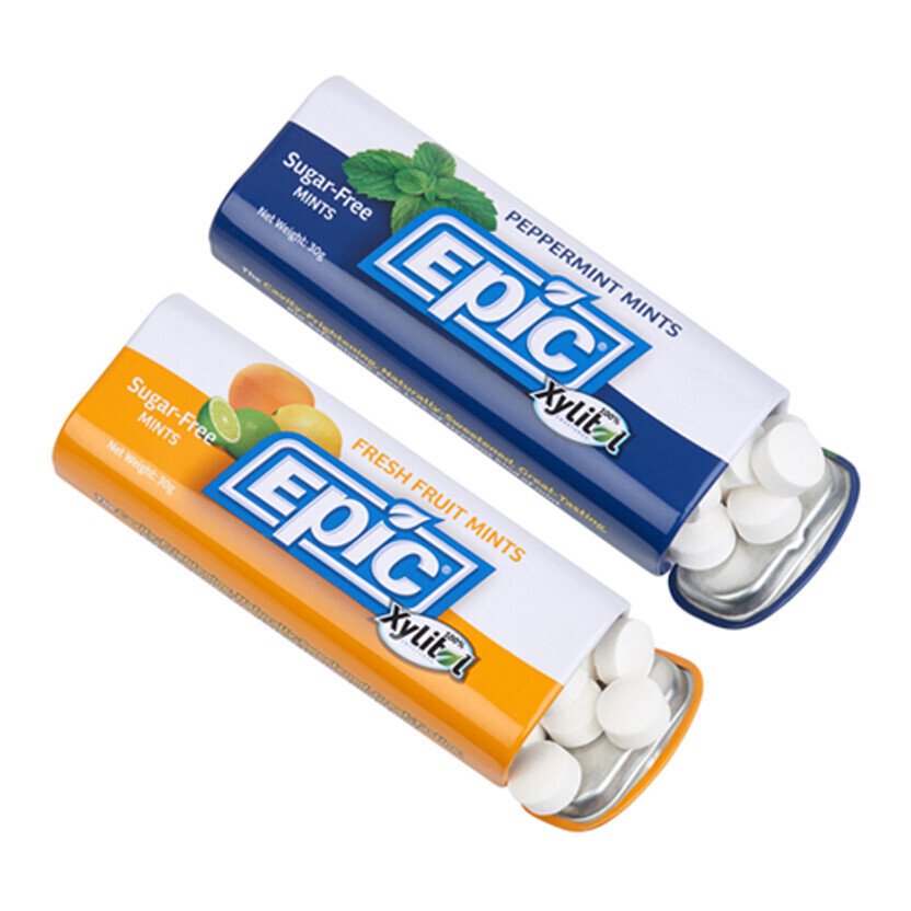 EPIC MINTS PEPPERMINT TIN SINGLE Smile Store